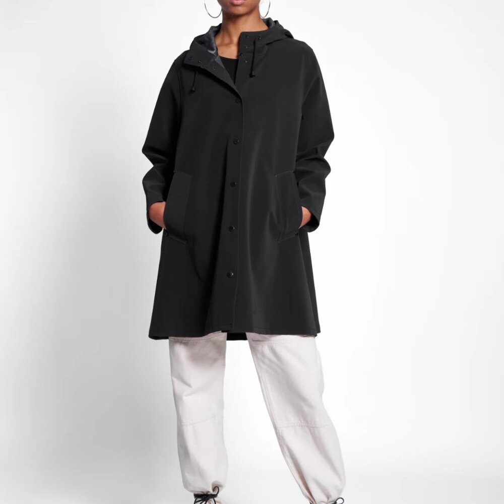 Stutterheim Mosebacke Matte Raincoat Black XXS